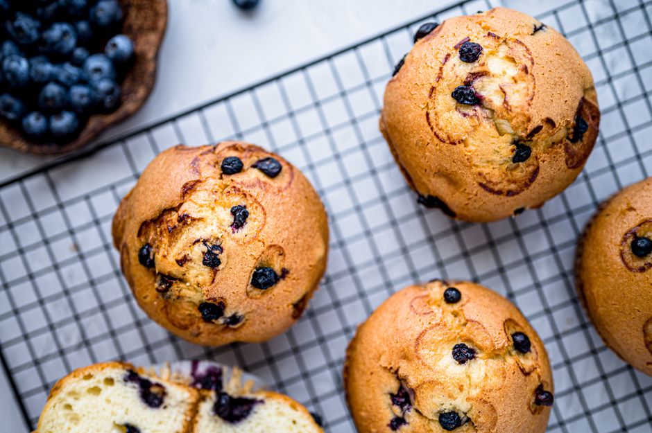 Muffins aux myrtilles à faire avec les enfants