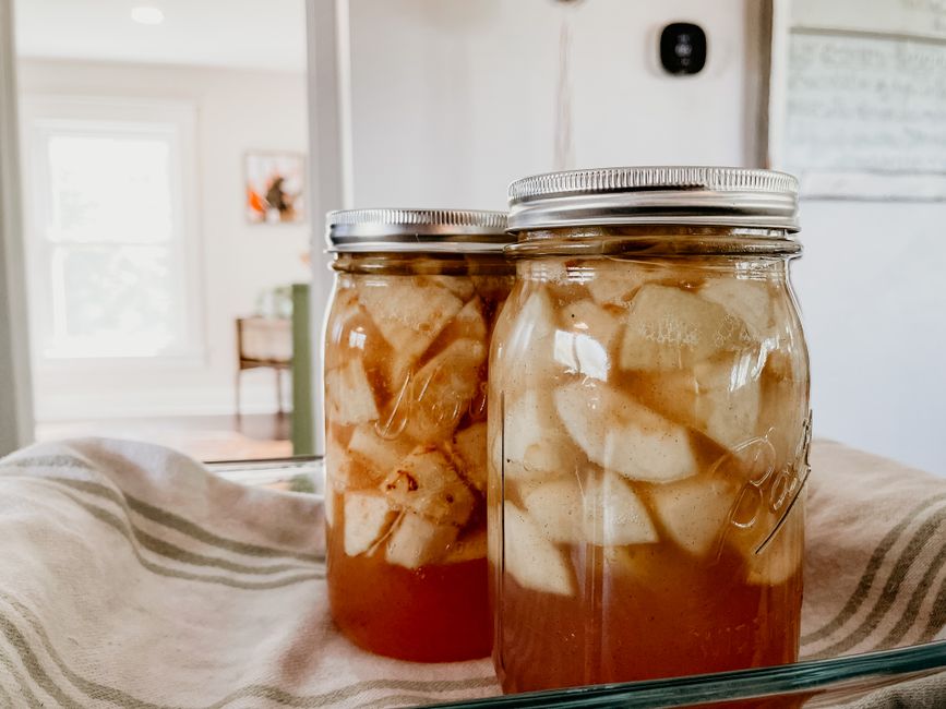 Compote pommes-poires maison sans sucre ajouté